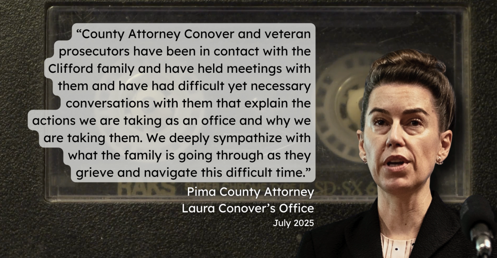 Pima County Attorney's Office cites their legal and ethical duty to assess evidence, facts, and each defendant's culpability, emphasizing decisions made with "care and transparency."